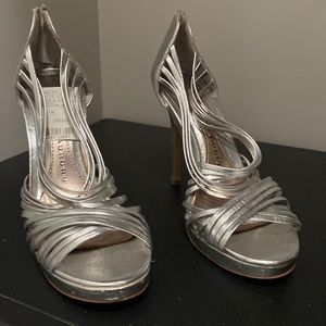 Heels, silver, 7